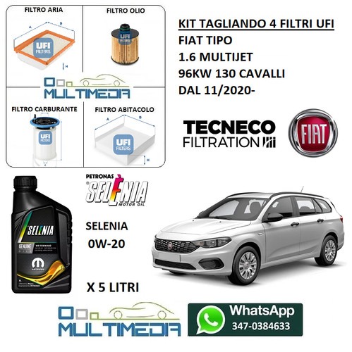 Tagliando filtri ufi olio - tagliando,