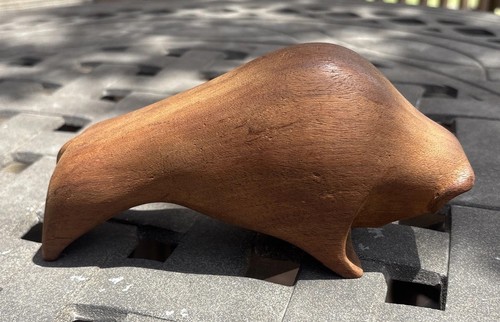 Scultura bisonte bufalo - , in