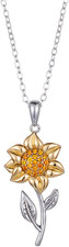 Collana girasole placcata - girasole,