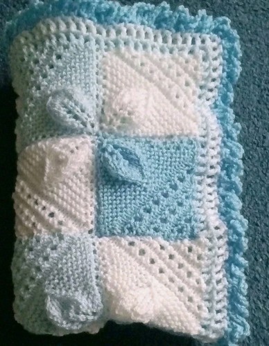 Coperta carrozzina neonati blu