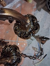 lampadario ferro battuto