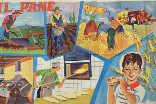 Manifesto scolastico pane - il,
