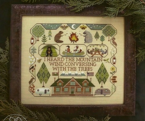 Campers cross stitch pattern - cross,