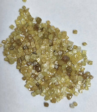 Lotto di diamanti grezzi sfusi cubi gialli 100% naturali scintillanti 6,00 ct
