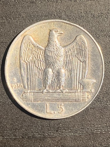 Italia moneta lire 1930 - moneta, 5
