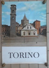 TORINO POSTER MANIFESTO AFFICHE ENTE PROVINCIALE TURISMO CM. 69 X 49 IL DUOMO