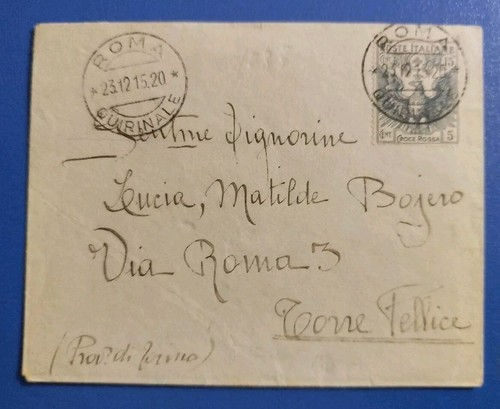 1915 croce rossa 5 - c.mi, 15+