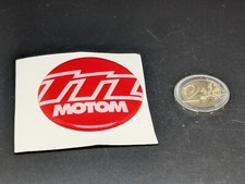 MOTO MOTOM Ø50MM LOGO ADESIVO 3D SIGLA EMBLEMA FREGIO STEMMA SCRITTA BADGE TARGA