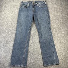 Jeans Carhartt Uomo 33x32 Blu Relaxed Vestibilità Dritta B320 WTB Denim Abbigliamento da Lavoro