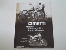 advertising Pubblicità 1971 MOTO CIMATTI KAIMAN CROSS 50 COMPETIZIONE
