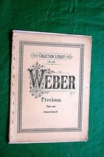 PRECIOSA  Spartito Musicale in 4 Atti  WEBER