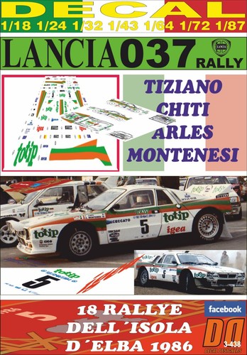 Decal lancia 037 rally - rally, totip