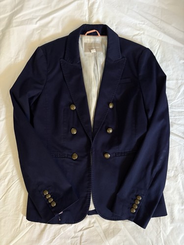 Blazer donna blu navy con