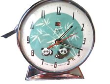 SVEGLIA MECCANICA CINA SHANGHAI E PANDA ANIMATI QUADRANTE NUMERI ARABI FUNZIONA.