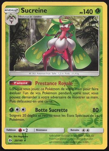 Carte pokémon sucreine 149 - carte, 20/149