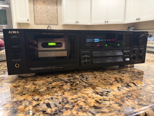 Aiwa stereo cassette deck - cassette, ad-f