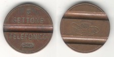 GETTONE TELEFONICO ESM 7611 PER MANUTENZIONE ROSSO ITALY TELEPHONE TOKEN TEST