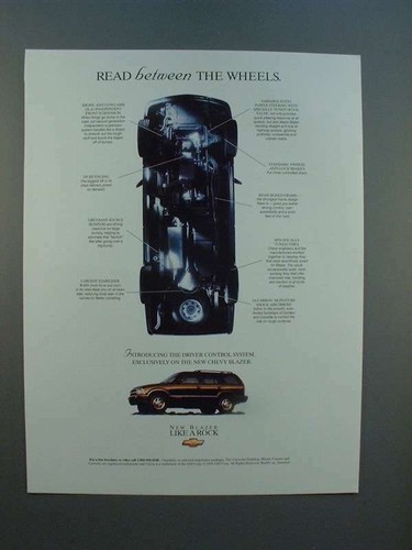 Pubblicità blazer chevrolet - pubblicità,