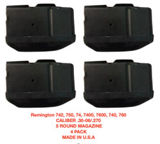 Remington 742/750/74/7400/7600/740/760/30.06/270 5 RIVISTE ROTONDE CONFEZIONE DA 4