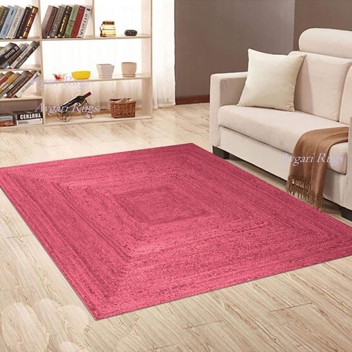 Tappeto juta rosa - rosa,