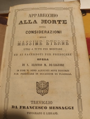 Libro antico apparecchio alla - antico,