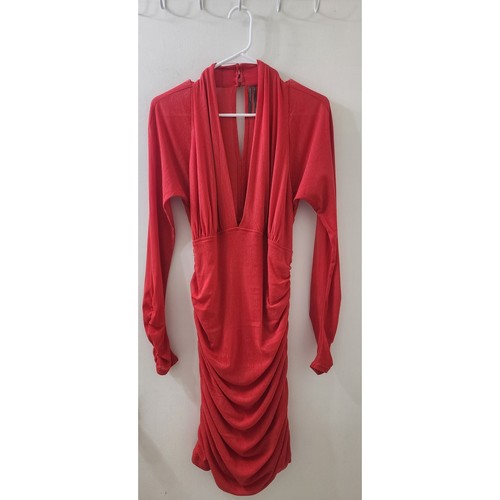 Abito midi anthropologie rosso - midi,