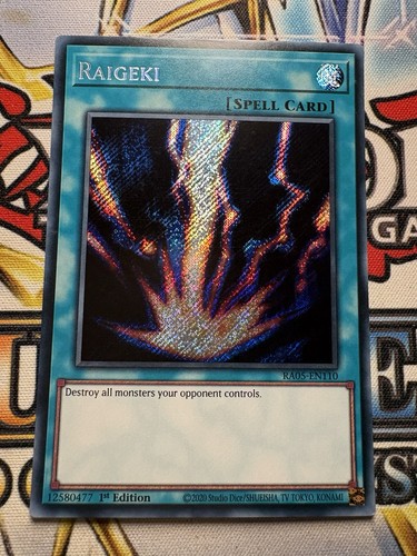 Yugioh raigeki secret rare - yugioh!,