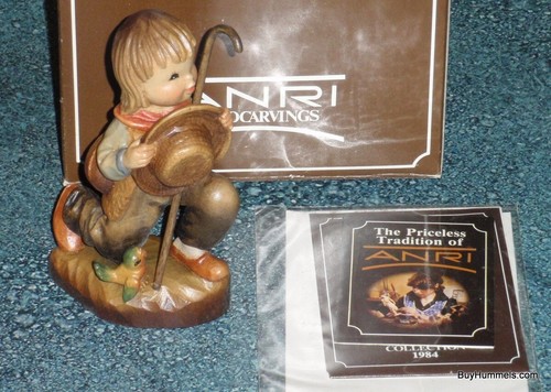 Rara scultura legno anri - in,