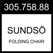 Sedia pieghevole IKEA SUNDSO SUNDSÖ arancione brillante da esterno 305.758.88