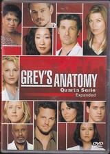 5 Dvd GREY'S ANATOMY QUARTA