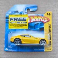 Hot Wheels SCHEDA CORTA HW 2007 FERRARI 599 GTB GIALLO 14/36 014/156