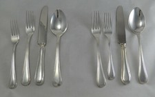 N4574 COPPIA SET POSATE IN ARGENTO SHEFFIELD COLLECTION