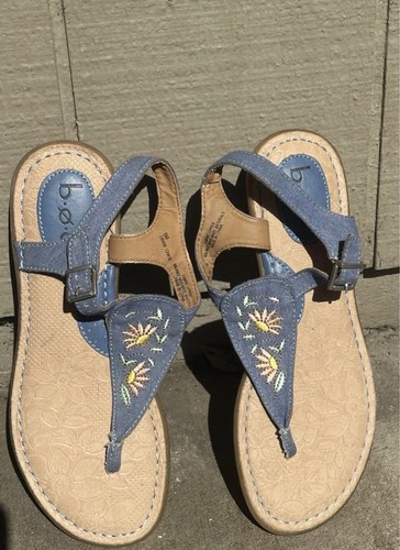 Sandali donna blu boho - , con
