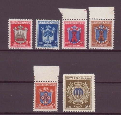 San marino 1945 - stemmi, gli