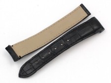 Cinturino Omega Originale PROMOZIONE Pelle Coccodrillo Nero Deployante Nuovo