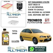 TAGLIANDO 3 FILTRI OLIO TOTAL