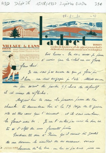 Dépt adret à villard - 38,