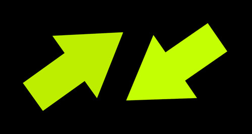Adesivo neon freccia - , rimorchio