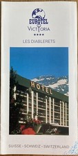 EUROTEL VICTORIA HOTEL SVIZZERA ANNI 90 BROCHURE CARTELLA VIAGGIO!