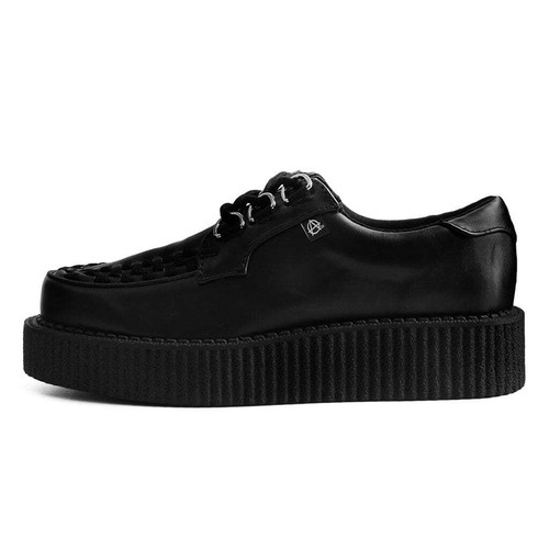 Anarchic creeper nero - nero, pelle
