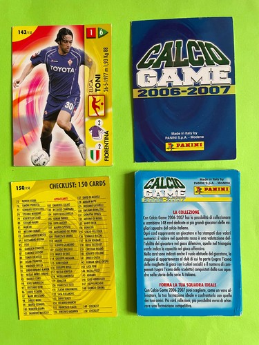 Card calcio game - card, 2006