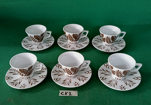 Set tazze 6 piattini bar - 6,