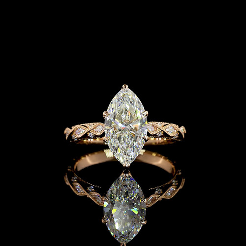 Anello fidanzamento oro - di,