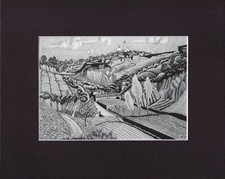 Quadro artistico dimensionale stampa opaca 8x10" MC Escher: xilografia