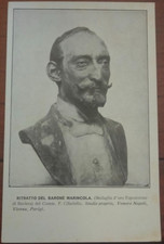 CARTOLINA BARONE MARINCOLA SCULTORE FILIPPO CIFARIELLO MOLFETTA VOMERO