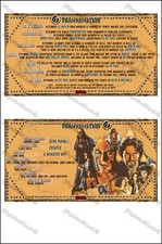 Sega Frankenstein 1995 Cartes