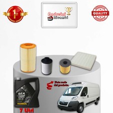 KIT TAGLIANDO 4 FILTRI E OLIO CITROEN JUMPER III 2.2 HDI 88KW 120CV DAL 2006 ->