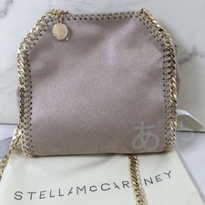 Borsa a tracolla Stella McCartney ecopelle Falabella grigio originale donna...
