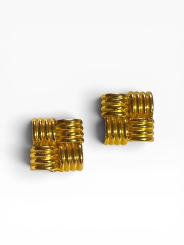 Orecchini vintage clip tono - vintage,