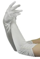 Guanti lunghi sposa bianchi perle bianche laminati Matrimonio I.24377